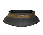 Black + Gold Bowl, 20cm x 50cm