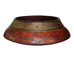 Red + Gold Bowl, 20cm x 58cm